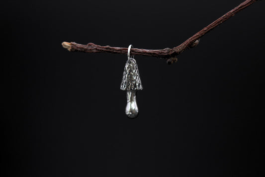 Mini Ink-Cap Fungi Pendant