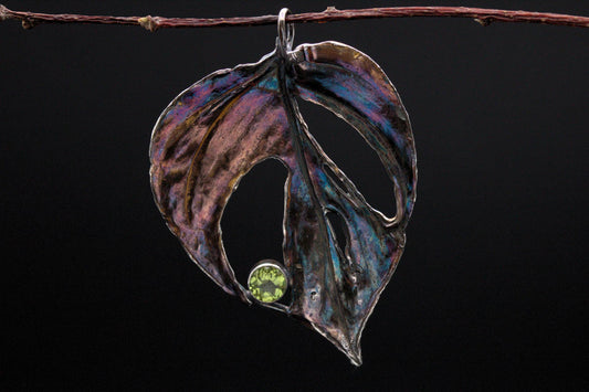 Leaf Pendant #21 - Monstera Adansonii