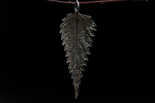 Leaf Pendant #28 - Nettle