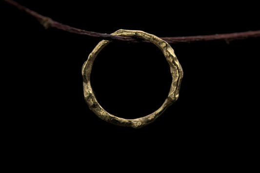 18k Gold Plated Molten Ring - Size L½