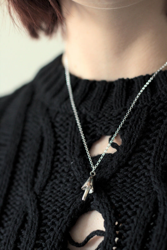 Blackening Waxcap Fungi Pendant