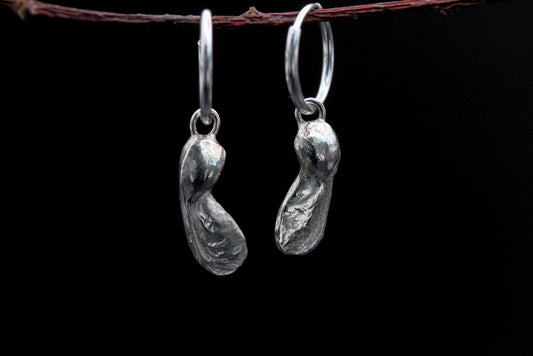 Sycamore Seed Hoop Earrings