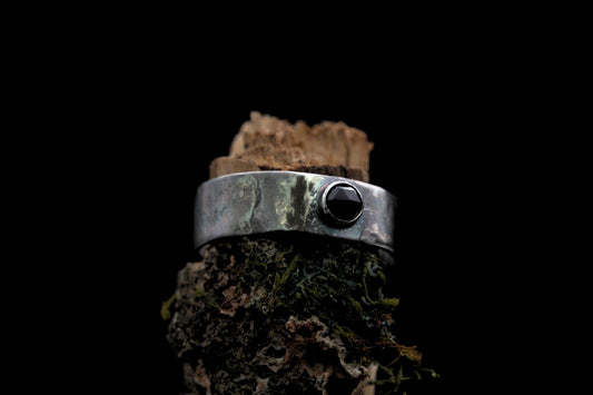 Weathered Stone with Black Spinel - Size R