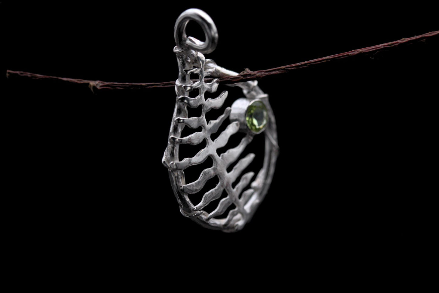 Fern & Peridot Pendant