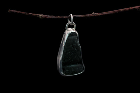 Sea Glass Pendant - Green