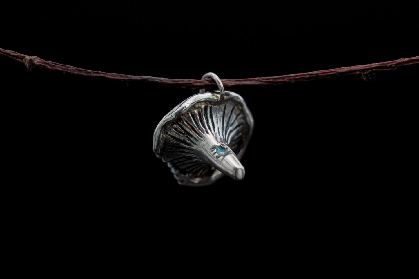 Chomped Chanterelle Pendant