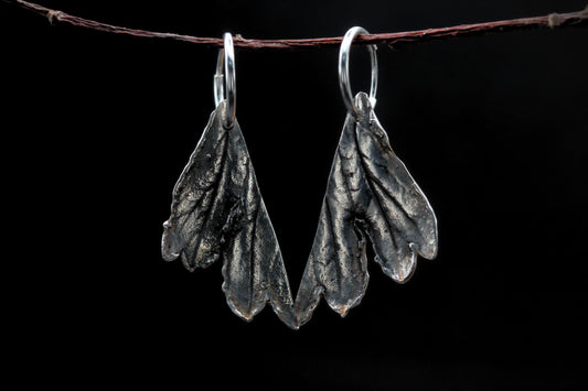 Leaf Earrings #8 - Hawthorn