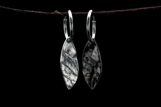 Leaf Earrings #11 - Small Smoke Bush