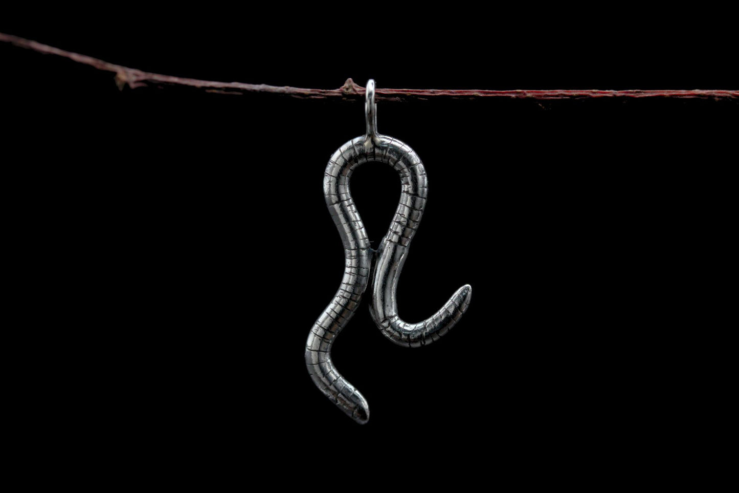 Curious Worm Pendant #2