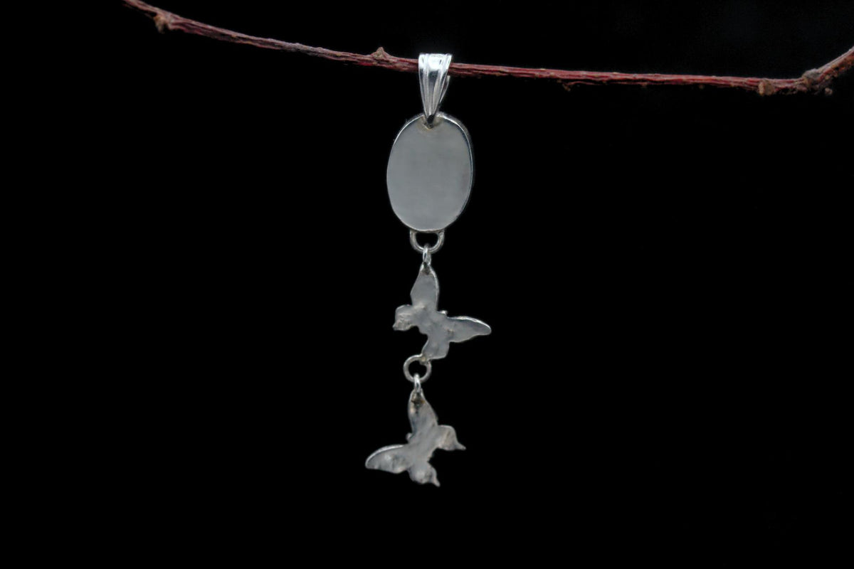 Paraiba Kyanite Moth Pendant
