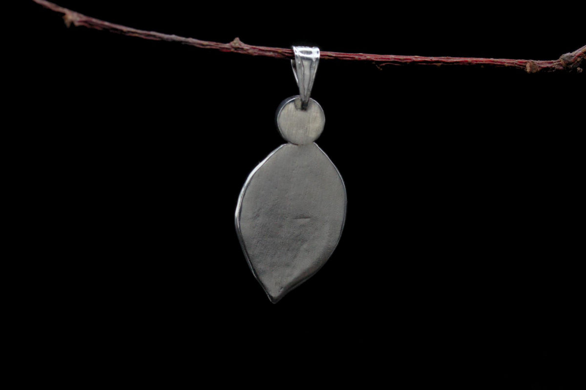 Leaf Pendant #45 - Orange Kyanite