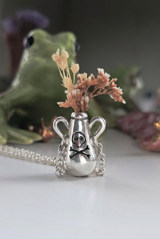 Spooky Poison Bottle Pendant
