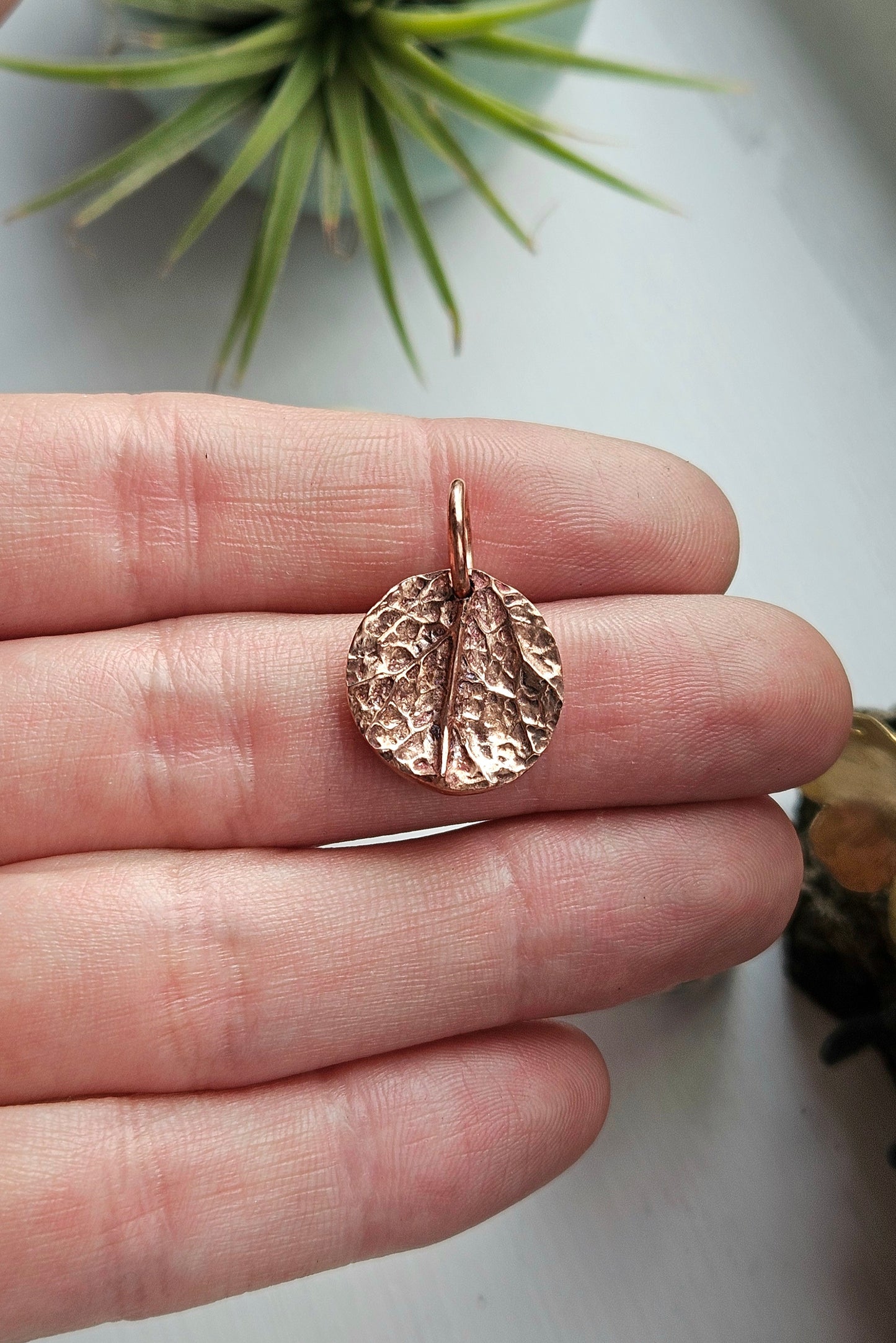 Copper Imprint Pendant