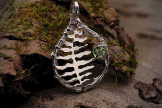 Fern & Peridot Pendant