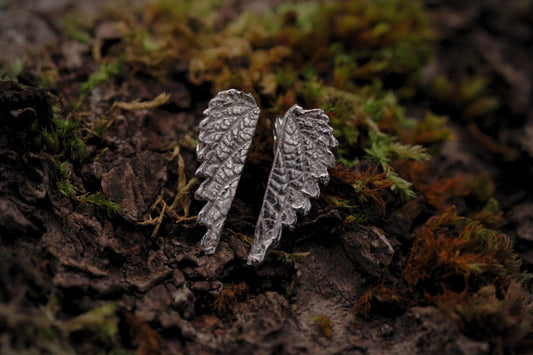 Leaf Earrings #7 - Tiny Nettle