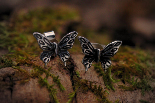 Moth Stud Earrings