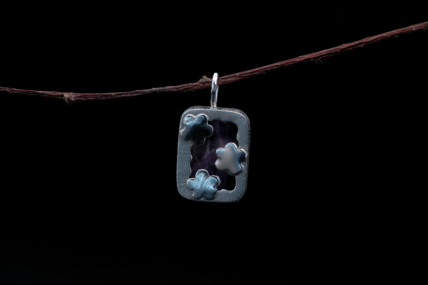 Fluorite Flower Pendant