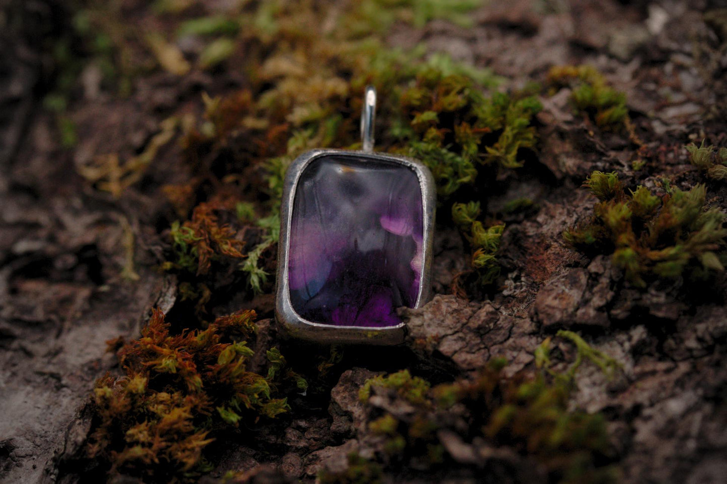 Fluorite Flower Pendant