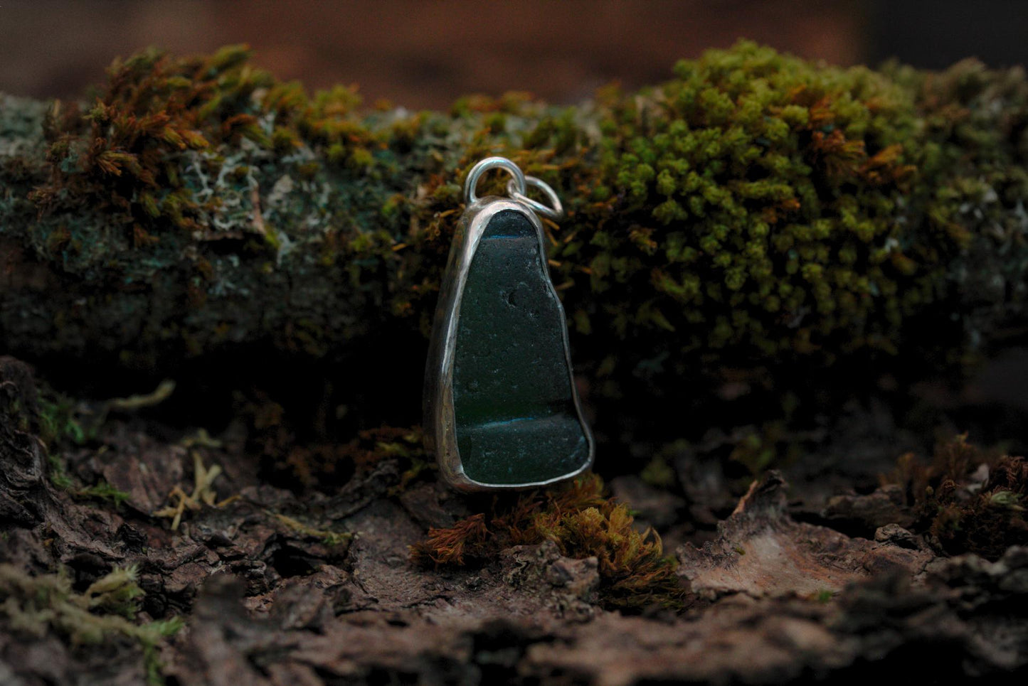 Sea Glass Pendant - Green