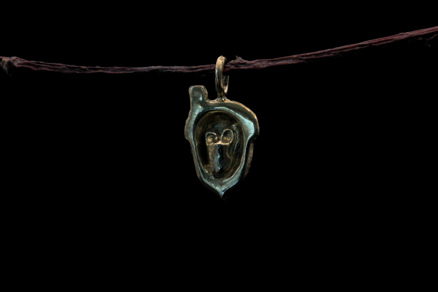 Brass Secret World Acorn Pendant