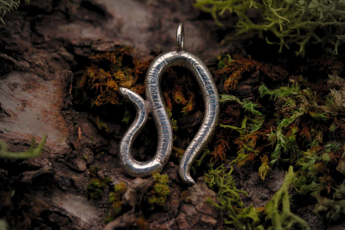 Curious Worm Pendant