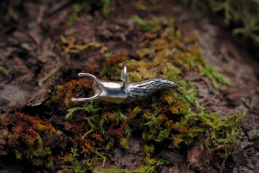 Curious Slug Pendant #2