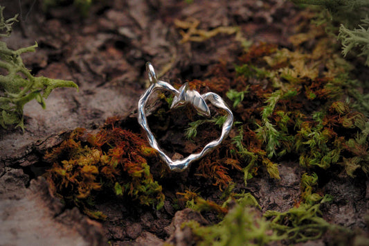 Fungi Pendant #28 - Twisted Heart