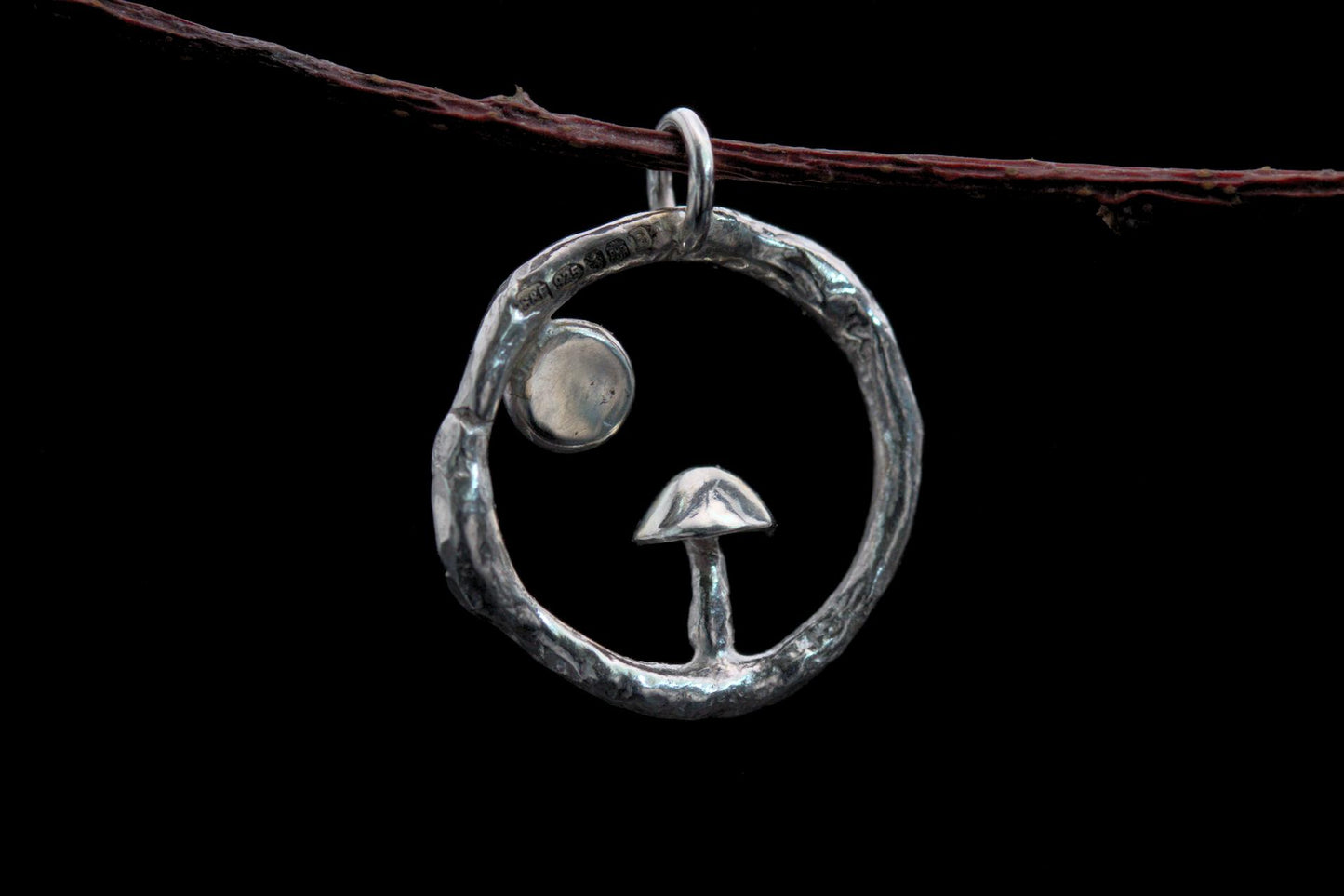 Fungi Pendant #30 - Larimar