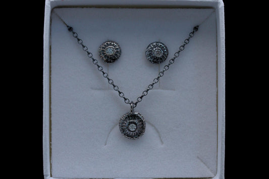 Poppy Seed Pendant & Earrings Set