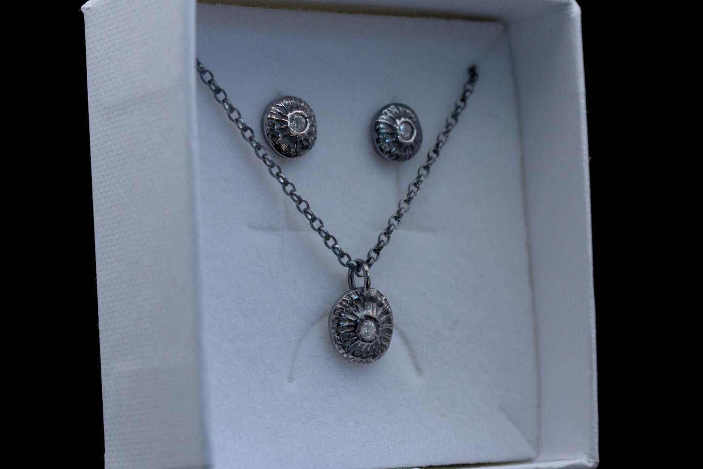 Poppy Seed Pendant & Earrings Set