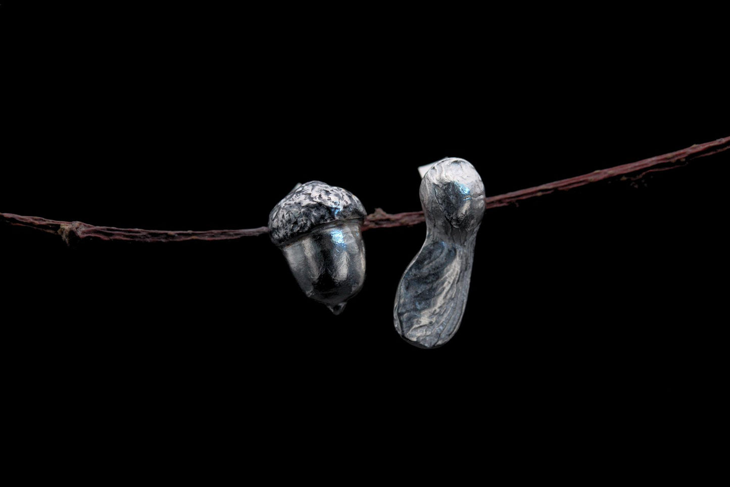 Acorn & Sycamore Mismatch Stud Earrings