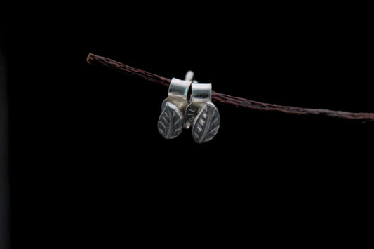 Tiny Leaf Stud Earrings