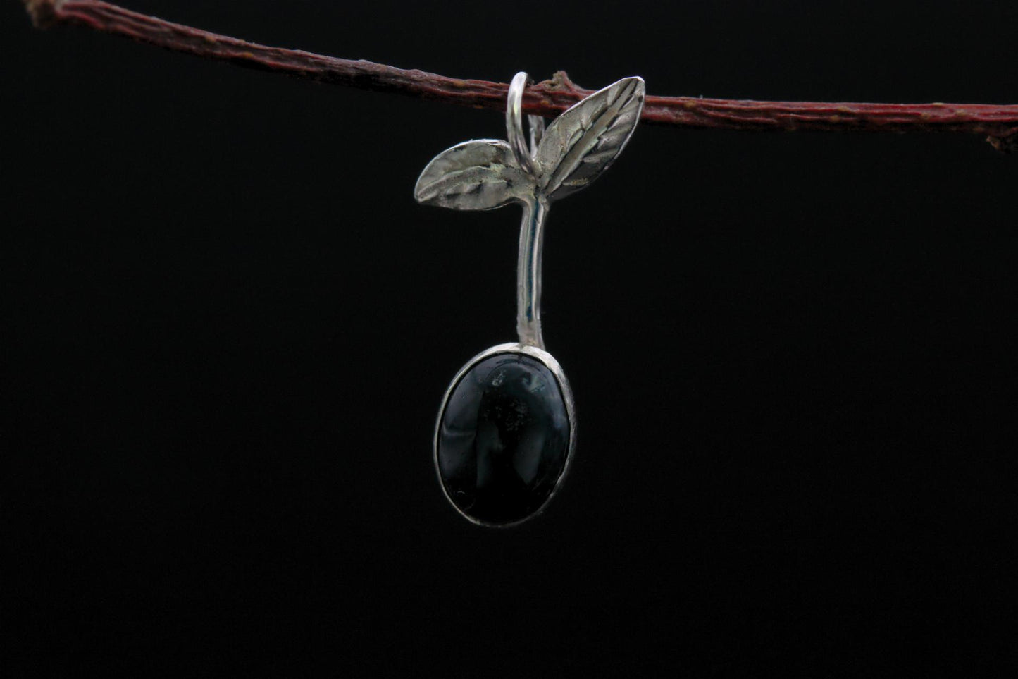 Seedling Pendant - Moss Agate