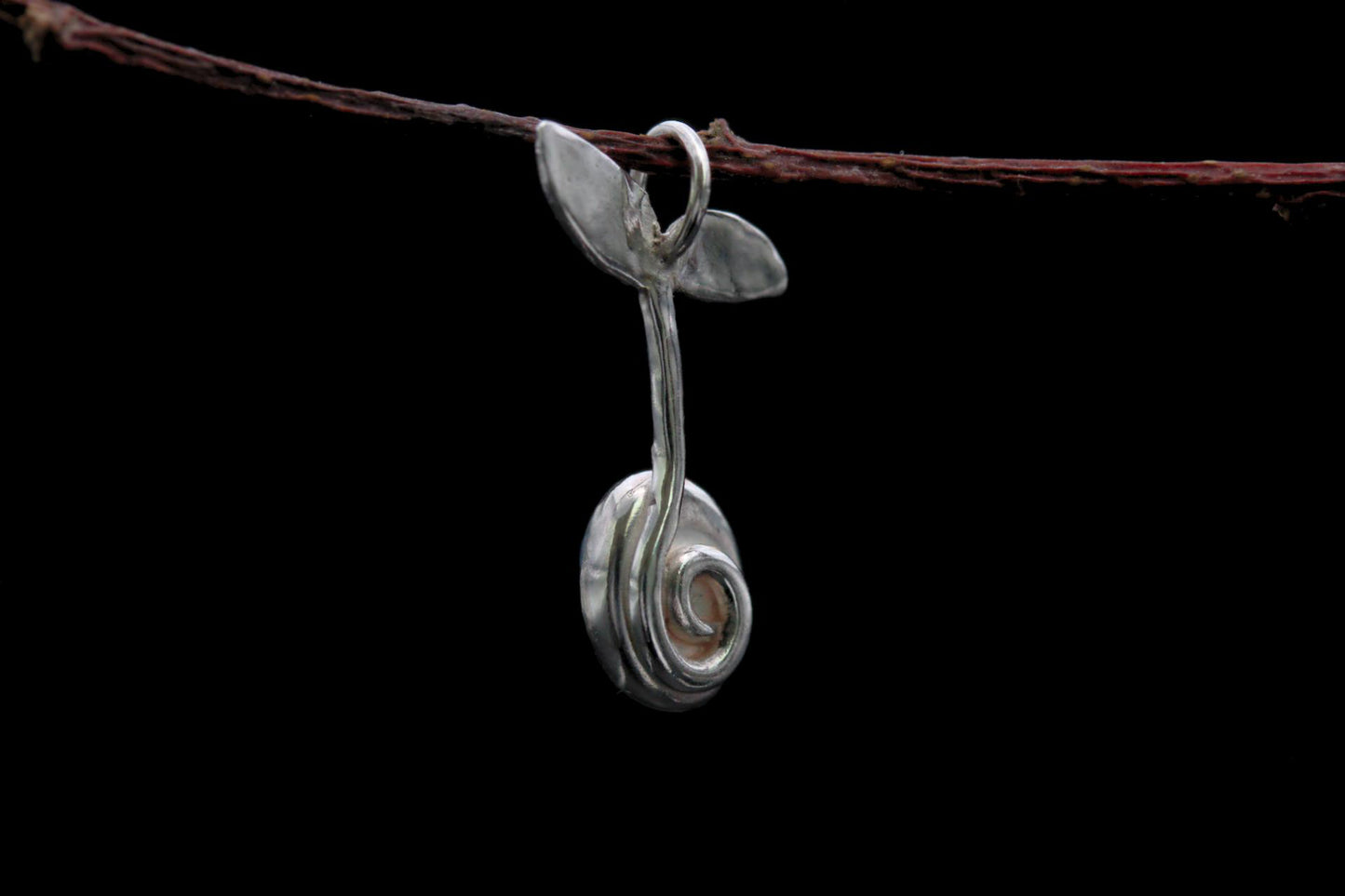 Seedling Pendant - Moss Agate