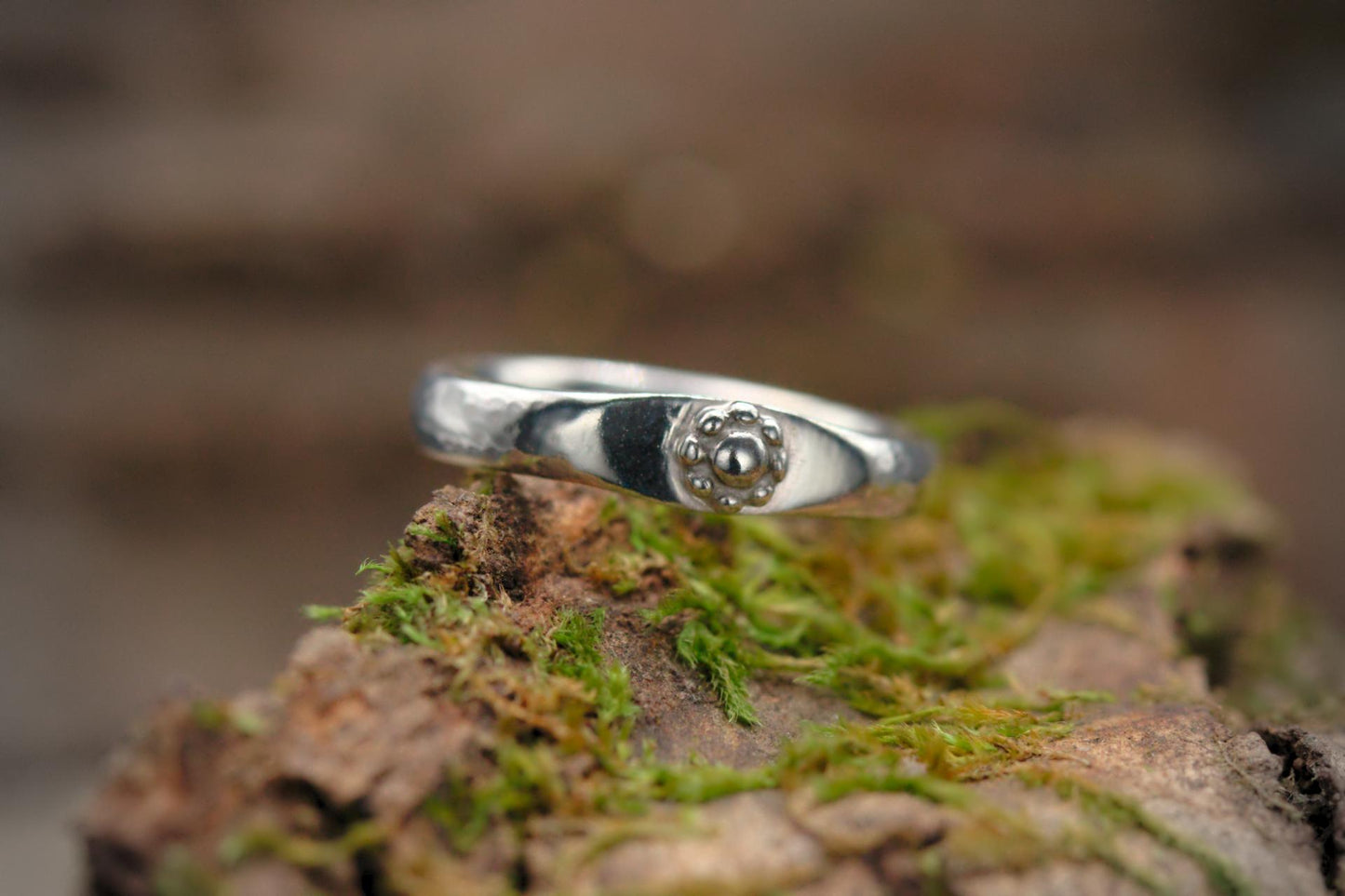 Signet Flower Ring - Size I½