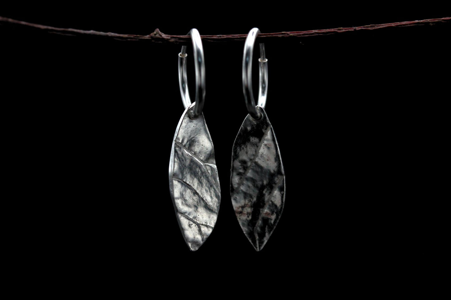 Leaf Earrings #11 - Small Smoke Bush