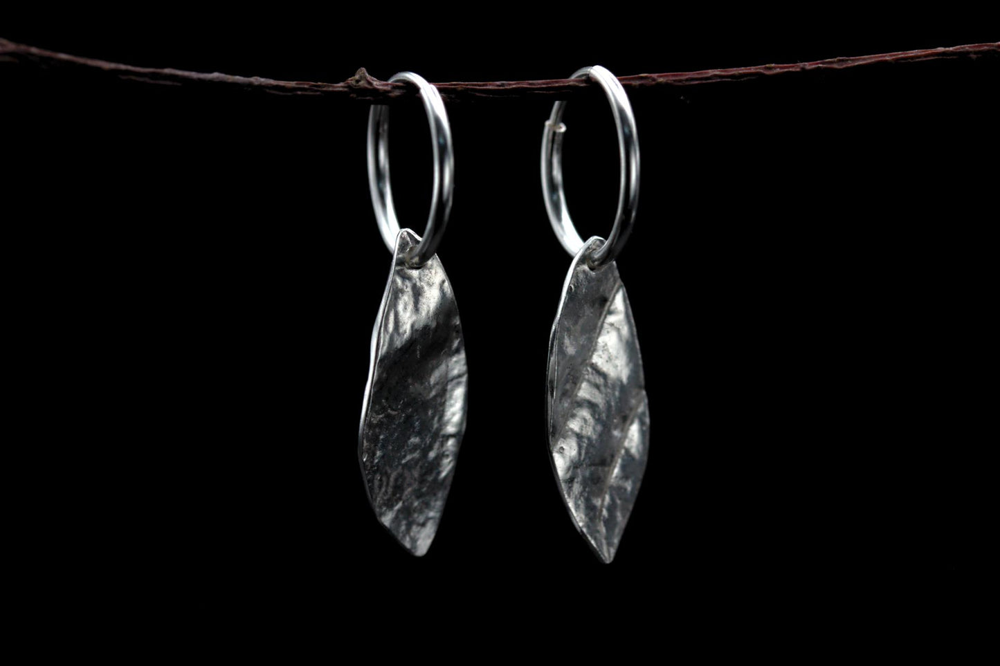 Leaf Earrings #11 - Small Smoke Bush