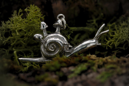 Shroom Snail Pendant