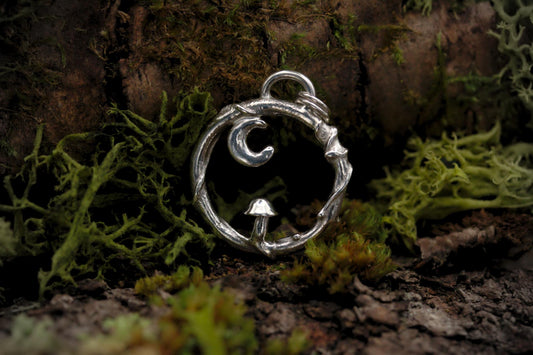 Fungi Pendant #37 - Beneath The Moon
