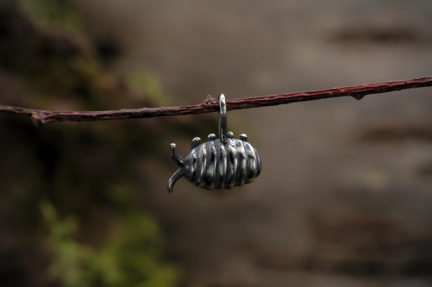 Curious Isopod Pendant #2