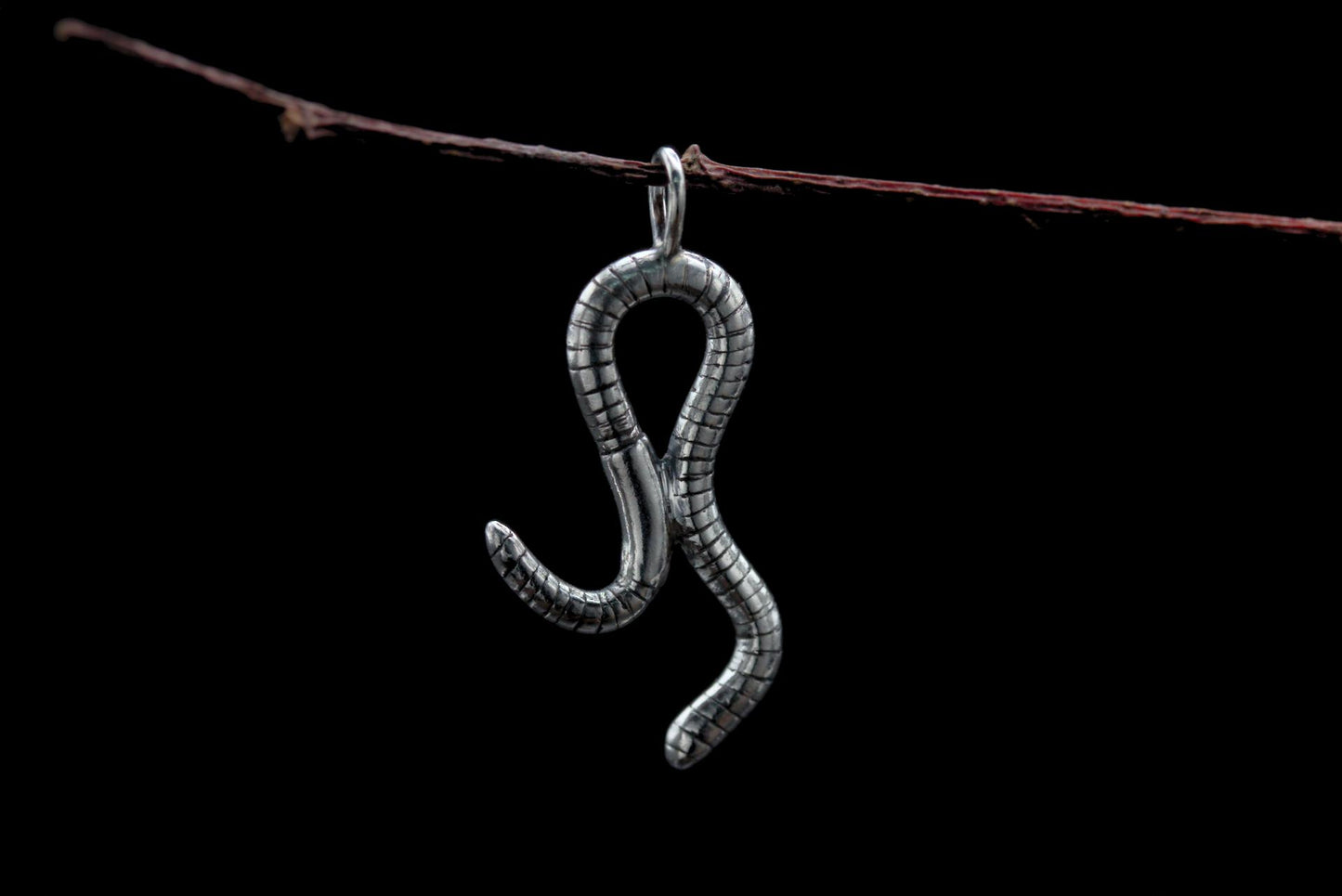 Curious Worm Pendant #2