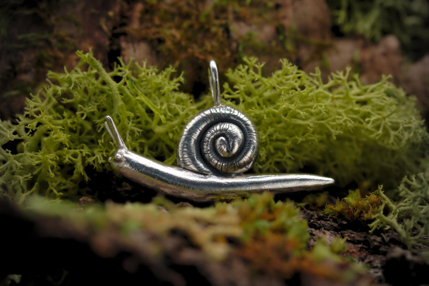 Curious Snail Pendant #2