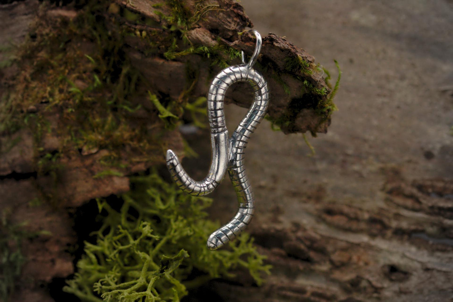 Curious Worm Pendant #2
