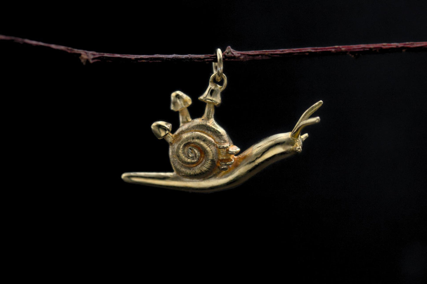 Shroom Snail Pendant