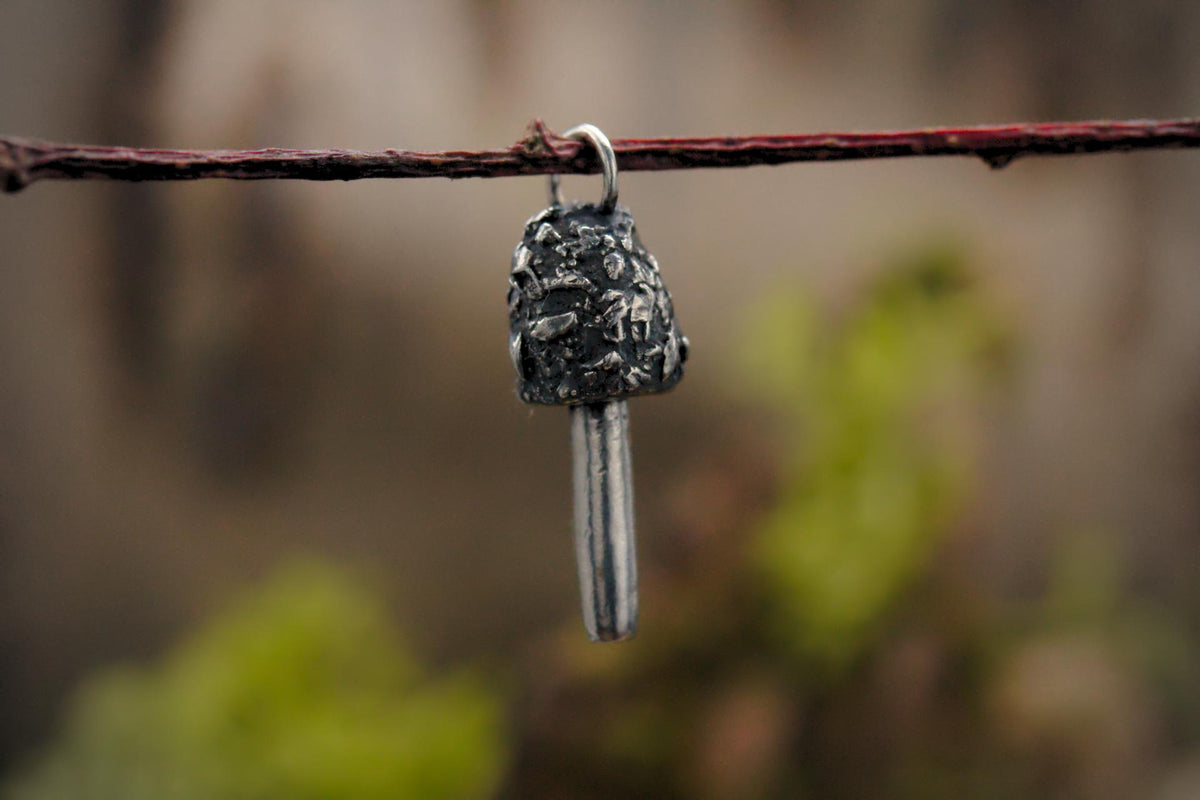 Shaggy Inkcap Pendant #2
