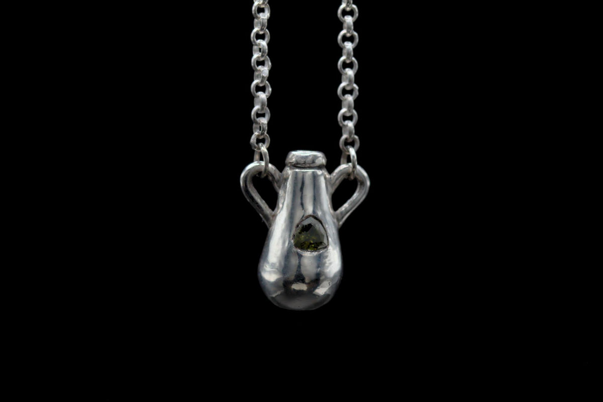 Spooky Poison Bottle Pendant