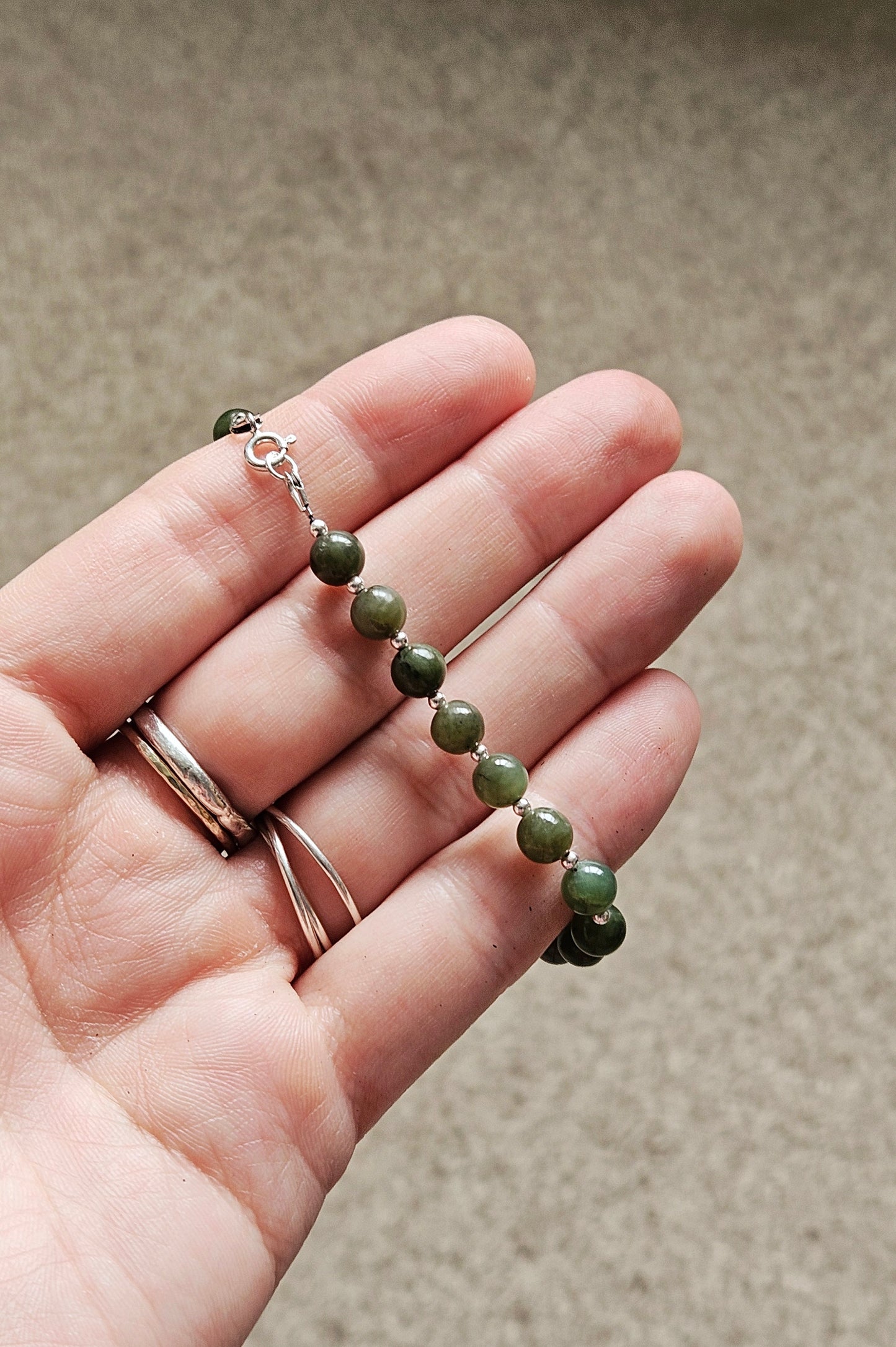Gemstone Bracelet - Nephrite Jade