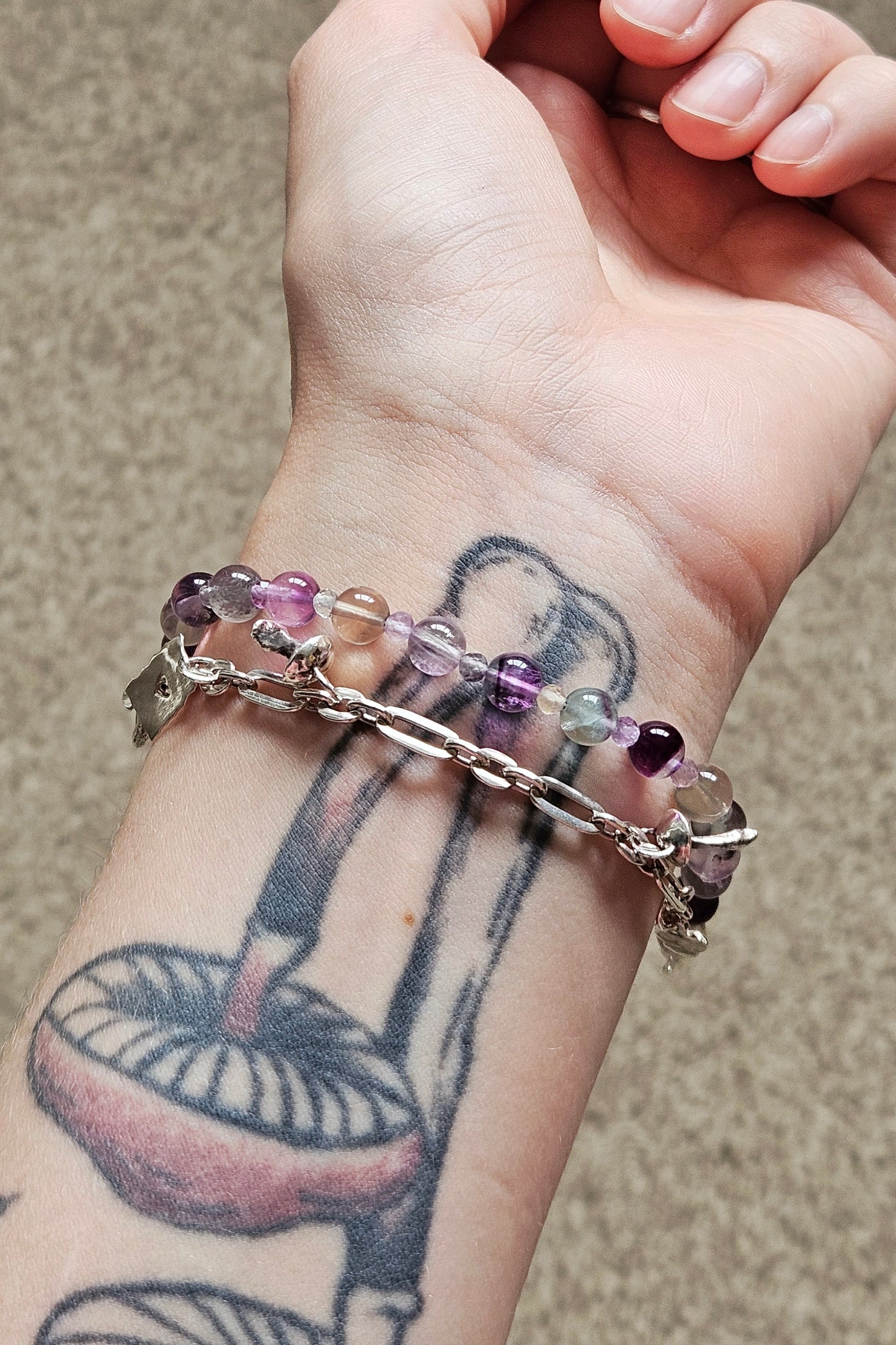 Gemstone Bracelet - Fluorite #2