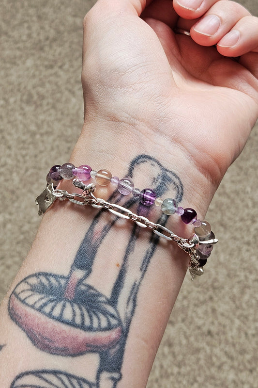 Gemstone Bracelet - Fluorite #2