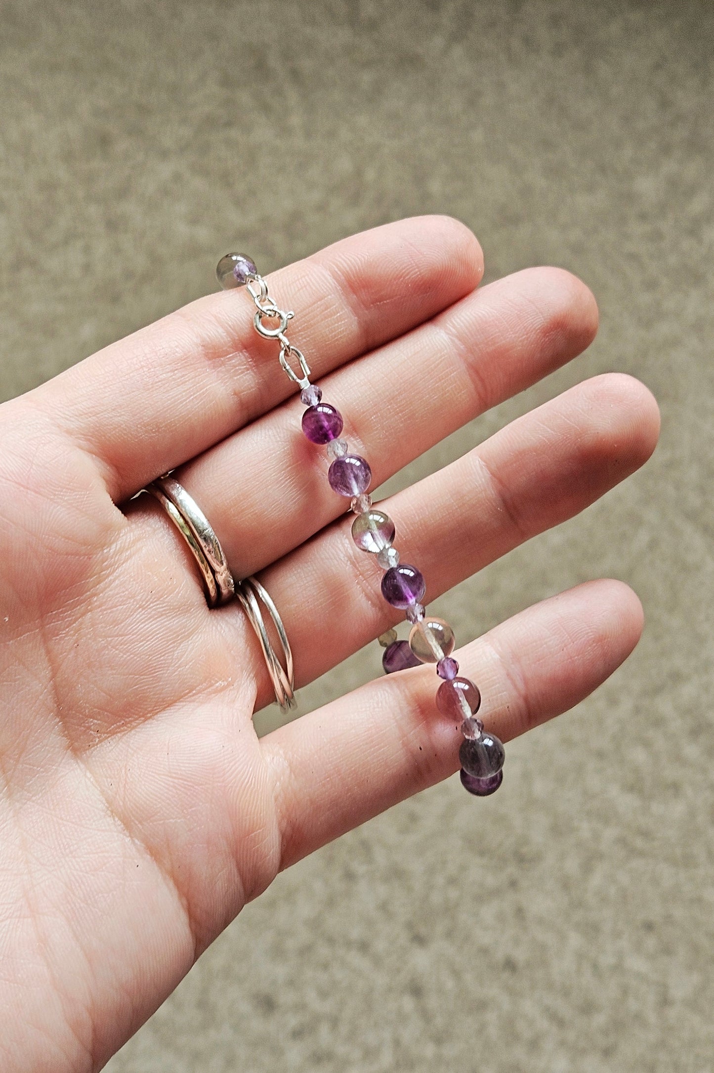 Gemstone Bracelet - Fluorite #2